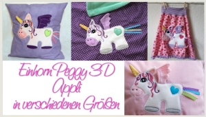 Einhorn-Peggy-3D-Appli-in-verschiedenen-Gren