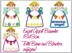 Engel-Applikationen-18x13cm---4-Stickdateien-Appli-Baumler