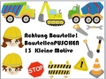 Achtung Baustelle - 13 Puschendateien 5-7cm