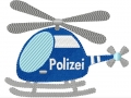 Bild 1 von Polizei Hubschrauber Füllstich 10x10cm