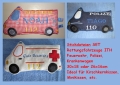 Bild 1 von ITH Rettungsfahrzeuge Polizeibus Feuerwehrauto Krankenwagen in verschiedenen Größen  / (Größe) 30x18cm