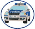 Bild 1 von Polizei Streife im Button 18x13cm