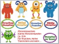 Monster PGD - 10 Stickdateien für Puschen